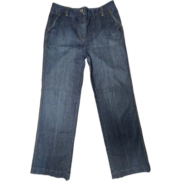 Talbots Stretch Dark Wash Trouser Jeans Size 8 - Classic Fit - Picture 10 of 16